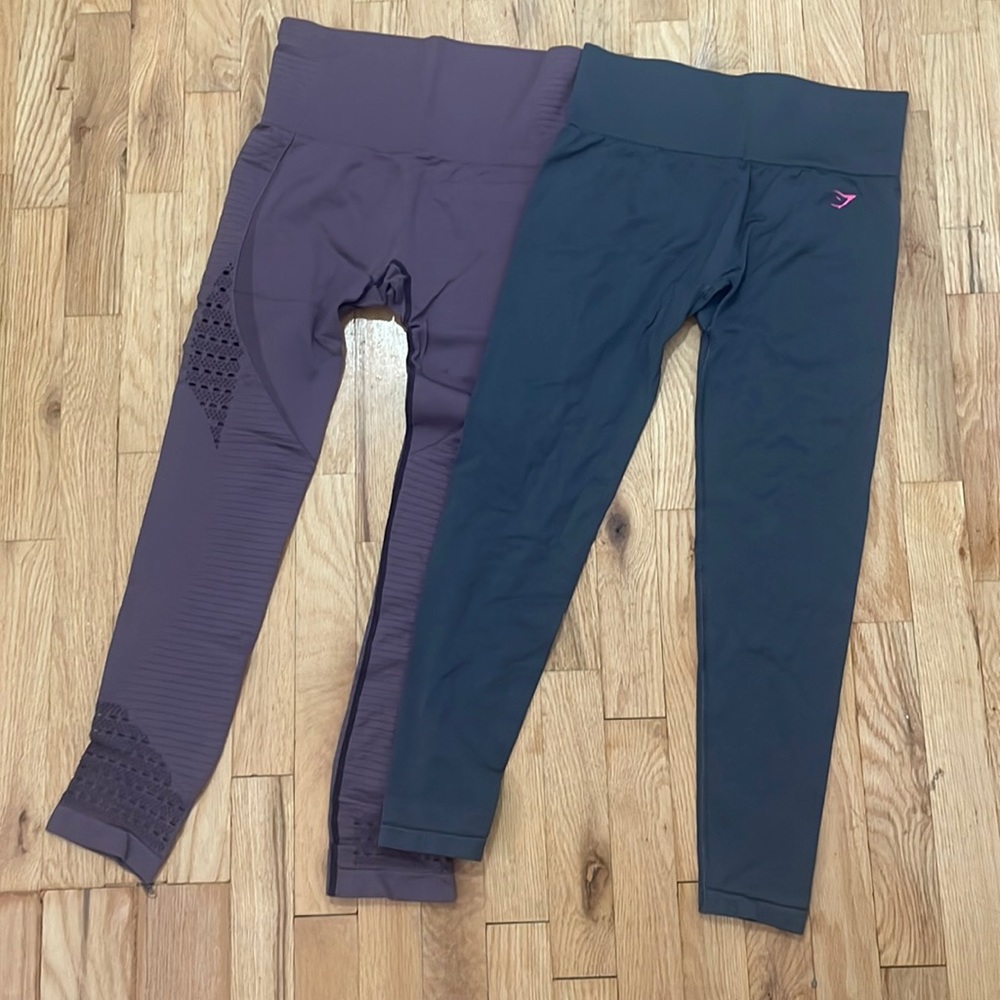 Gym shark leggings (pk 2)